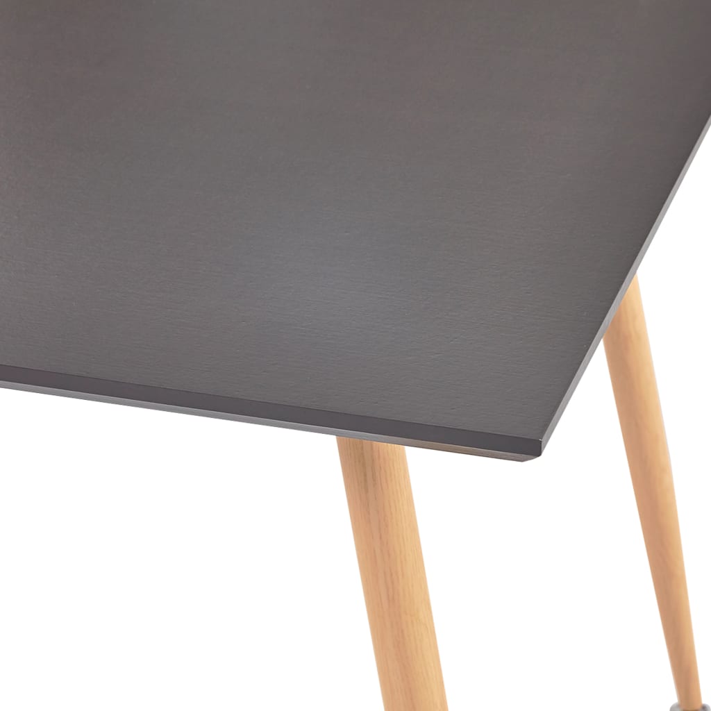 Tavolo da Pranzo Grigio e Rovere 80,5x80,5x73 cm in MDF