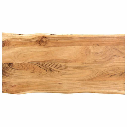 Tavolo da Pranzo 118x58x76 cm in Legno Massello di Acacia