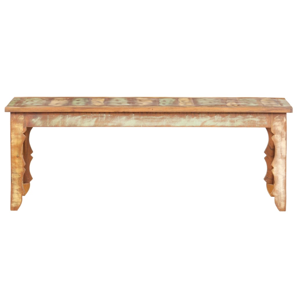 Tavolino da Salotto 110x50x40 cm in Legno Massello di Recupero