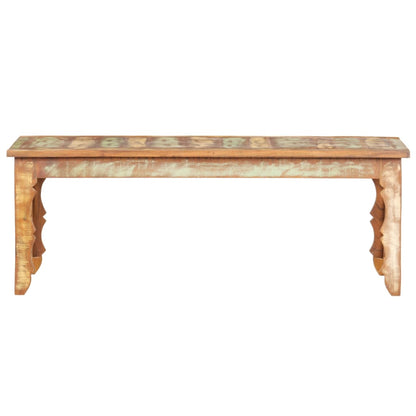 Tavolino da Salotto 110x50x40 cm in Legno Massello di Recupero
