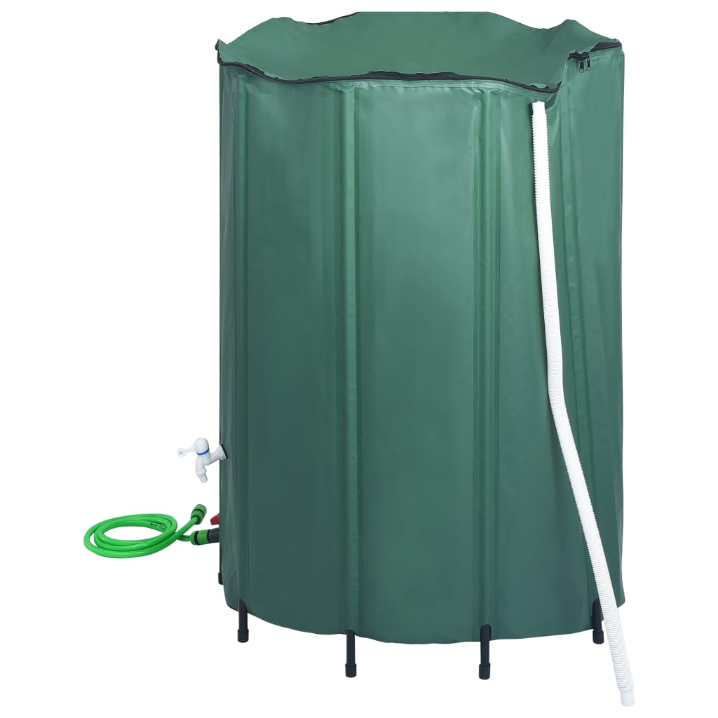 Serbatoio per Acqua Piovana Pieghevole con Rubinetto 1250 L
