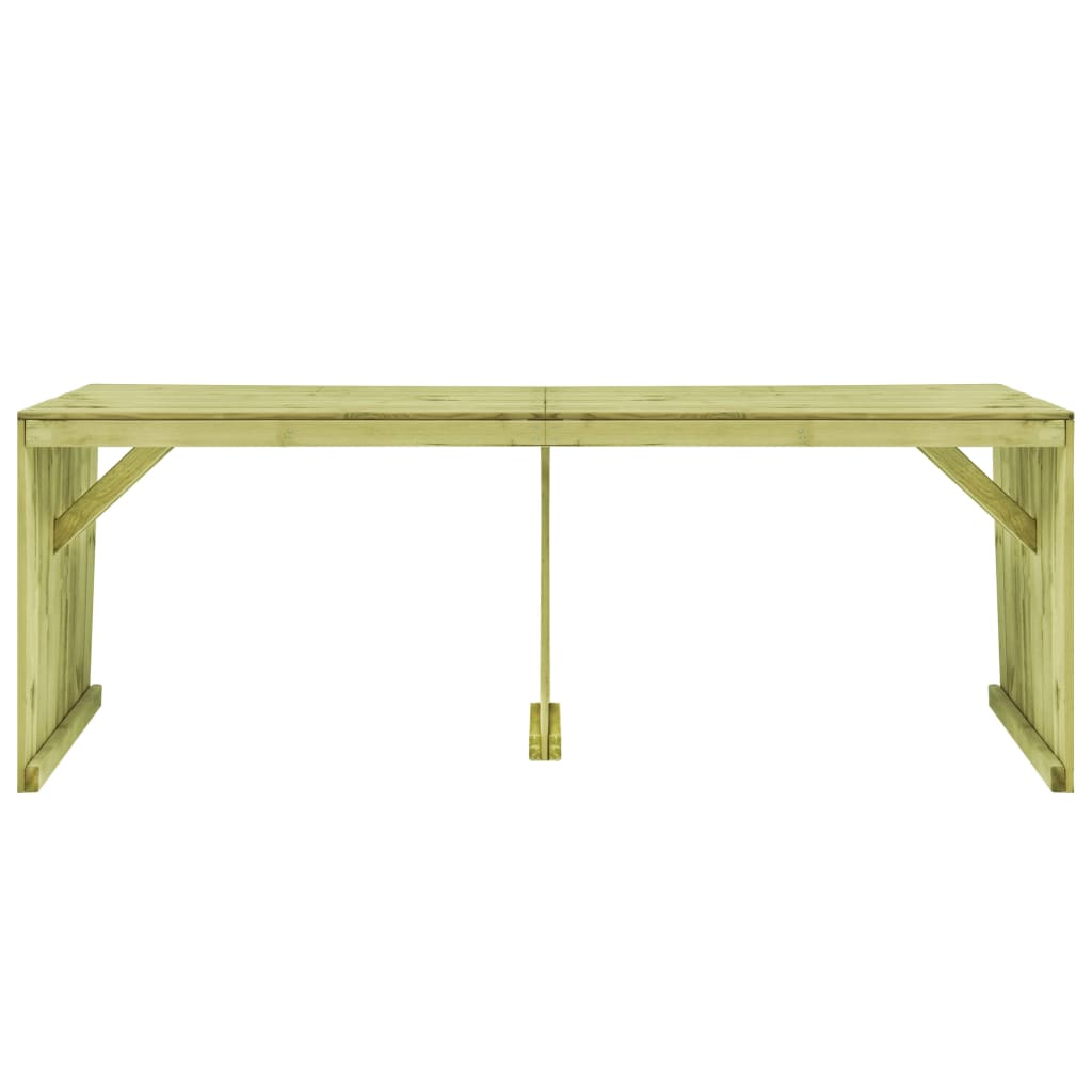Tavolo da Giardino 220x101,5x80 cm in Legno di Pino Impregnato