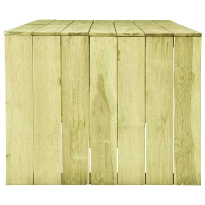 Tavolo da Giardino 220x101,5x80 cm in Legno di Pino Impregnato
