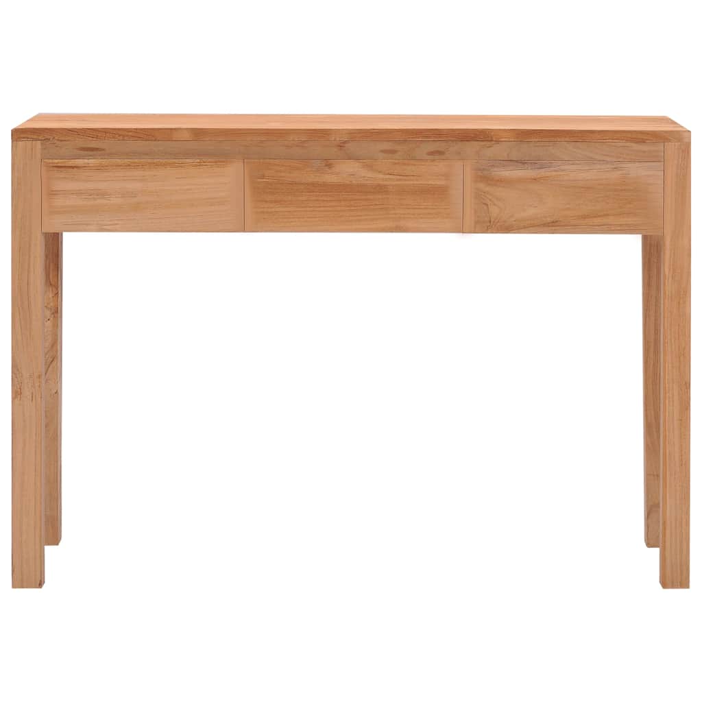Tavolo Consolle 110x35x75 cm in Legno Massello di Teak