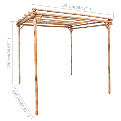 Pergolato in BambÃ¹ 170x170x220 cm