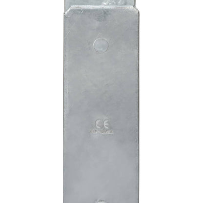 Picchetti per Recinzione 6 pz Argento 9x6x60 cm Acciaio Zincato