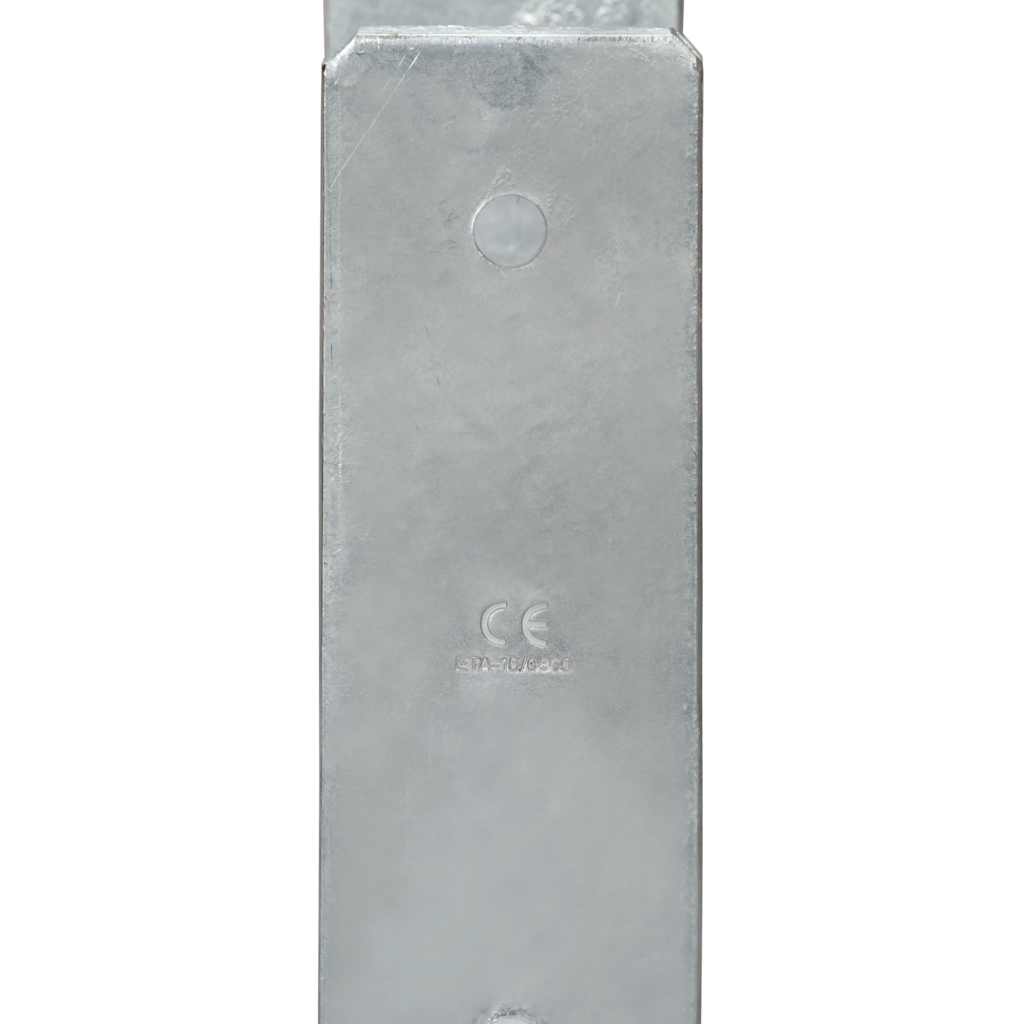 Picchetti per Recinzione 6 pz Argento 12x6x60cm Acciaio Zincato