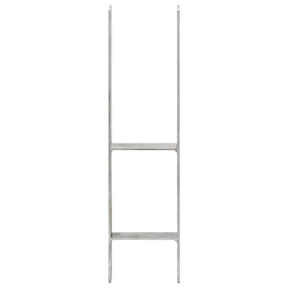 Picchetti per Recinzione 6 pz Argento 14x6x60cm Acciaio Zincato