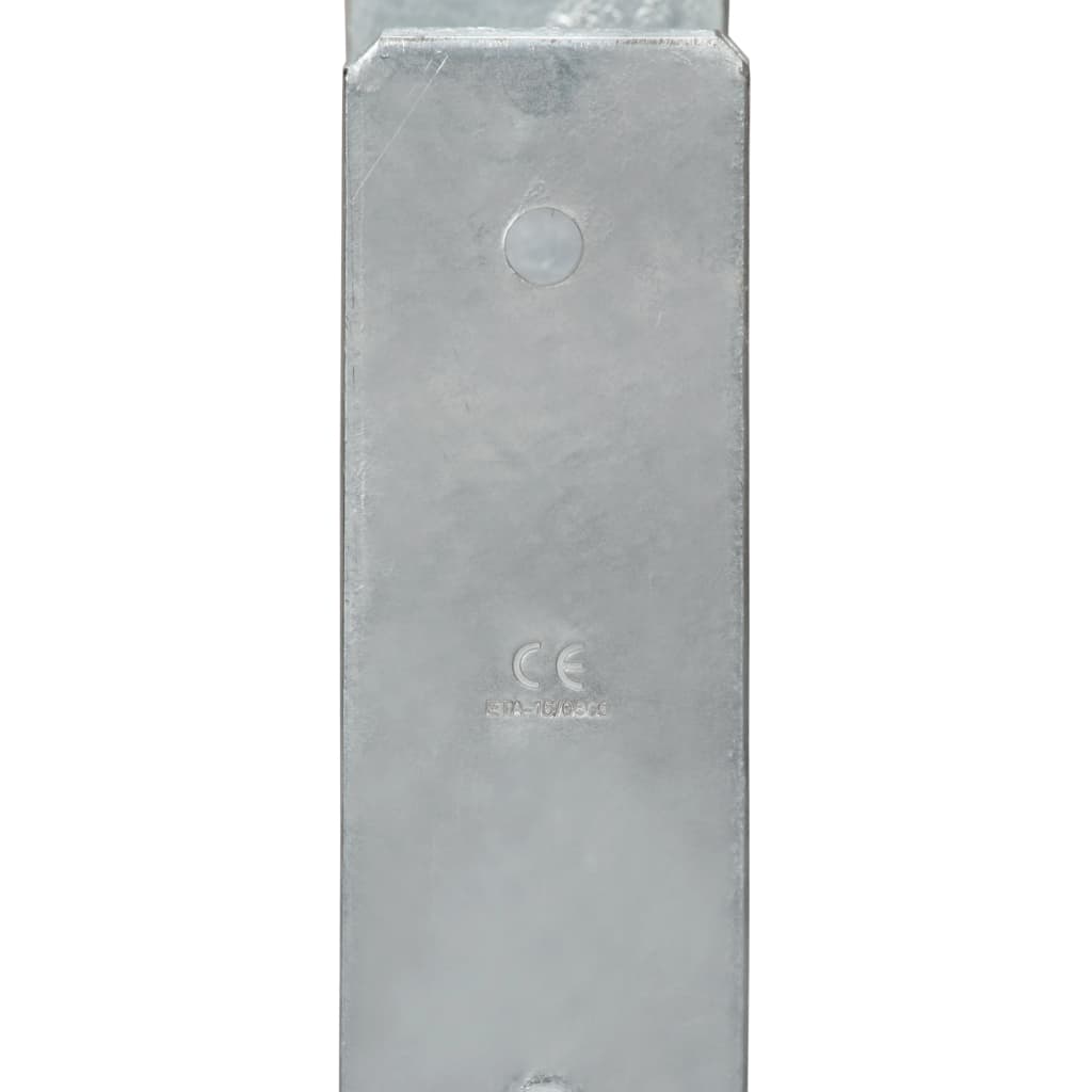 Picchetti per Recinzione 6 pz Argento 14x6x60cm Acciaio Zincato