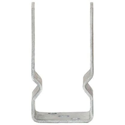 Picchetti per Recinzione 6 pz Argento 7x6x15 cm Acciaio Zincato