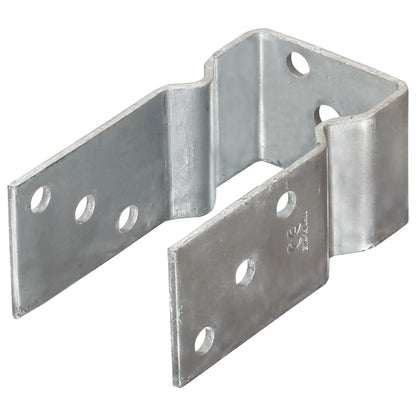 Picchetti per Recinzione 12 pz Argento 7x6x15cm Acciaio Zincato