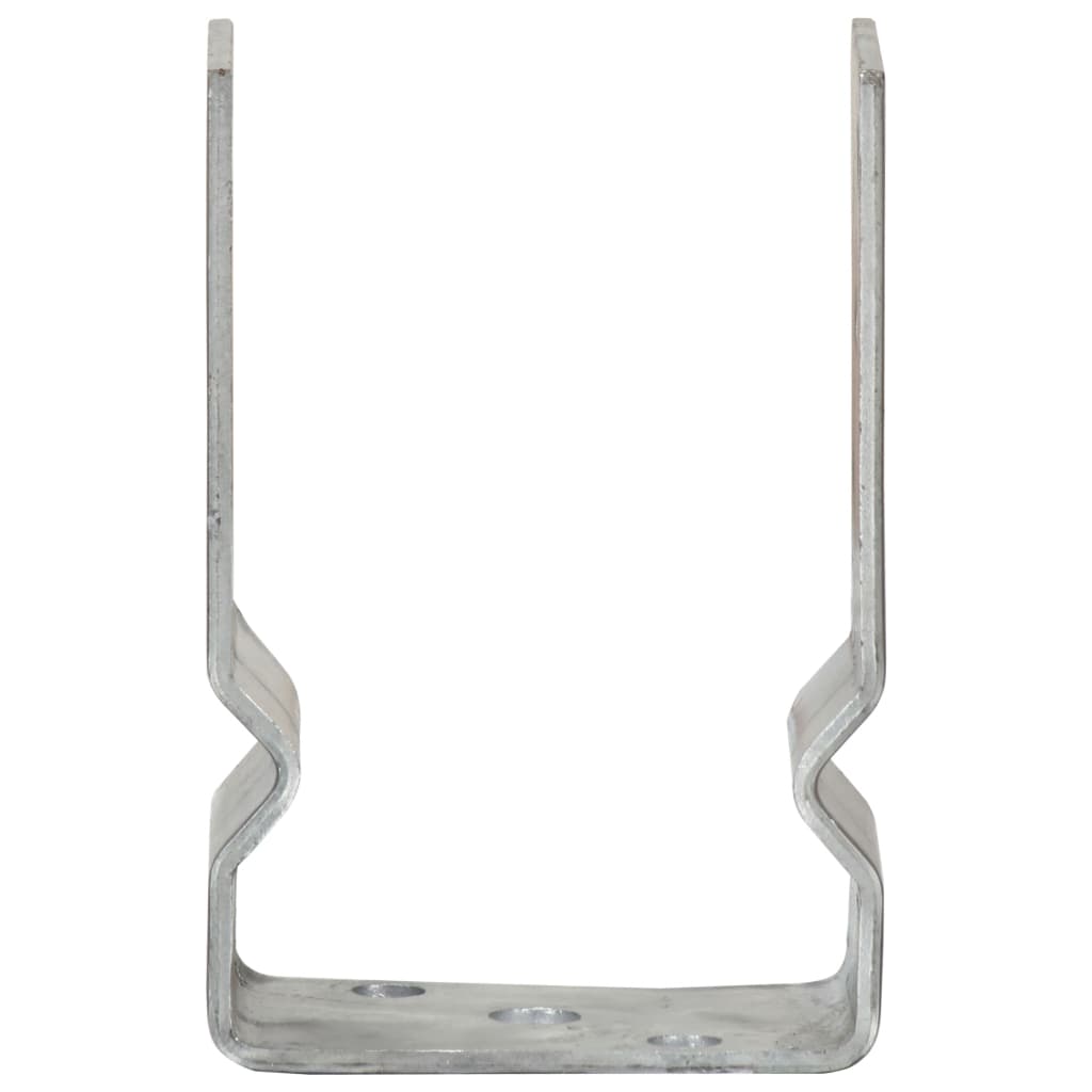 Picchetti per Recinzione 6 pz Argento 9x6x15 cm Acciaio Zincato