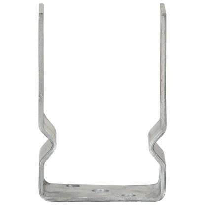Picchetti per Recinzione 12 pz Argento 9x6x15cm Acciaio Zincato