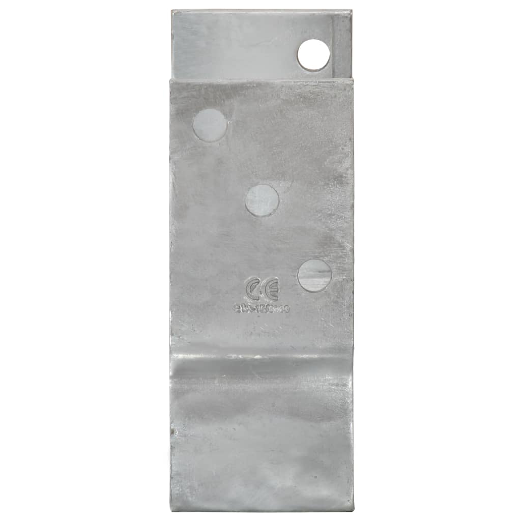 Picchetti per Recinzione 12 pz Argento 9x6x15cm Acciaio Zincato