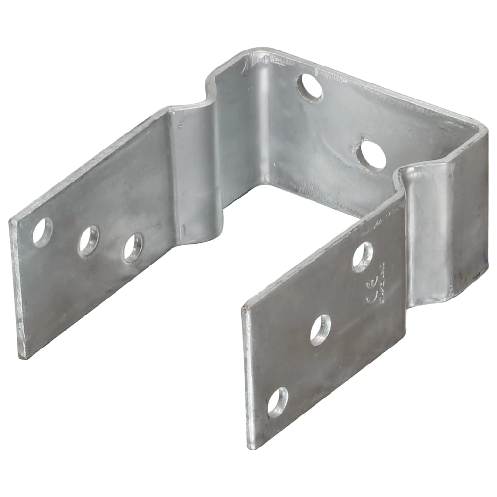 Picchetti per Recinzione 6 pz Argento 10x6x15cm Acciaio Zincato