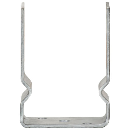 Picchetti per Recinzione 6 pz Argento 10x6x15cm Acciaio Zincato