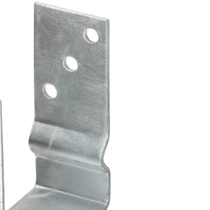 Picchetti per Recinzione 6 pz Argento 10x6x15cm Acciaio Zincato