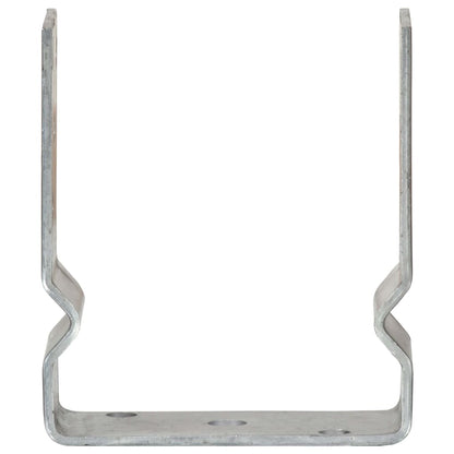 Picchetti per Recinzione 12pz Argento 12x6x15cm Acciaio Zincato