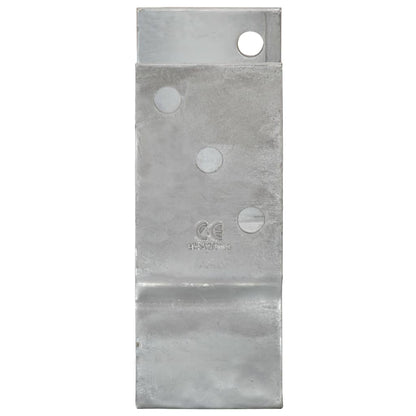 Picchetti per Recinzione 12pz Argento 12x6x15cm Acciaio Zincato