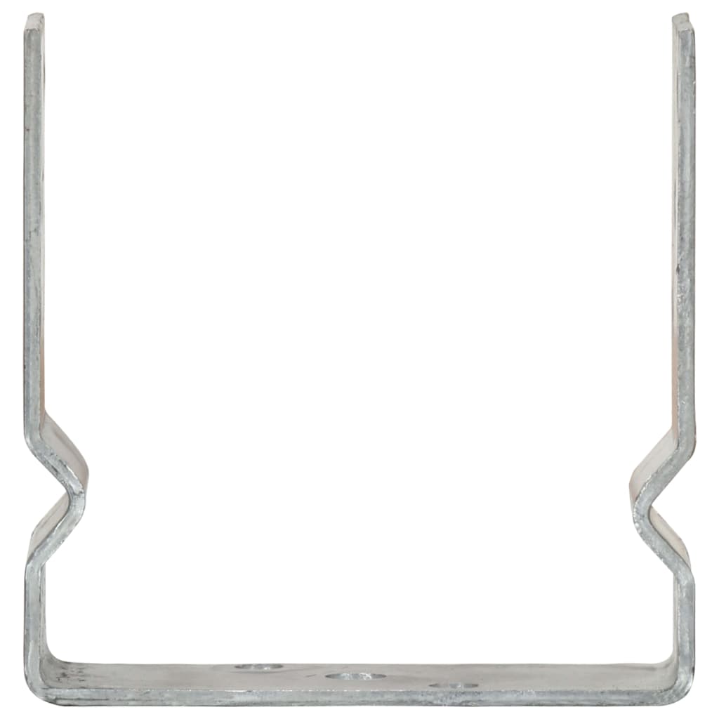 Picchetti per Recinzione 6 pz Argento 14x6x15cm Acciaio Zincato