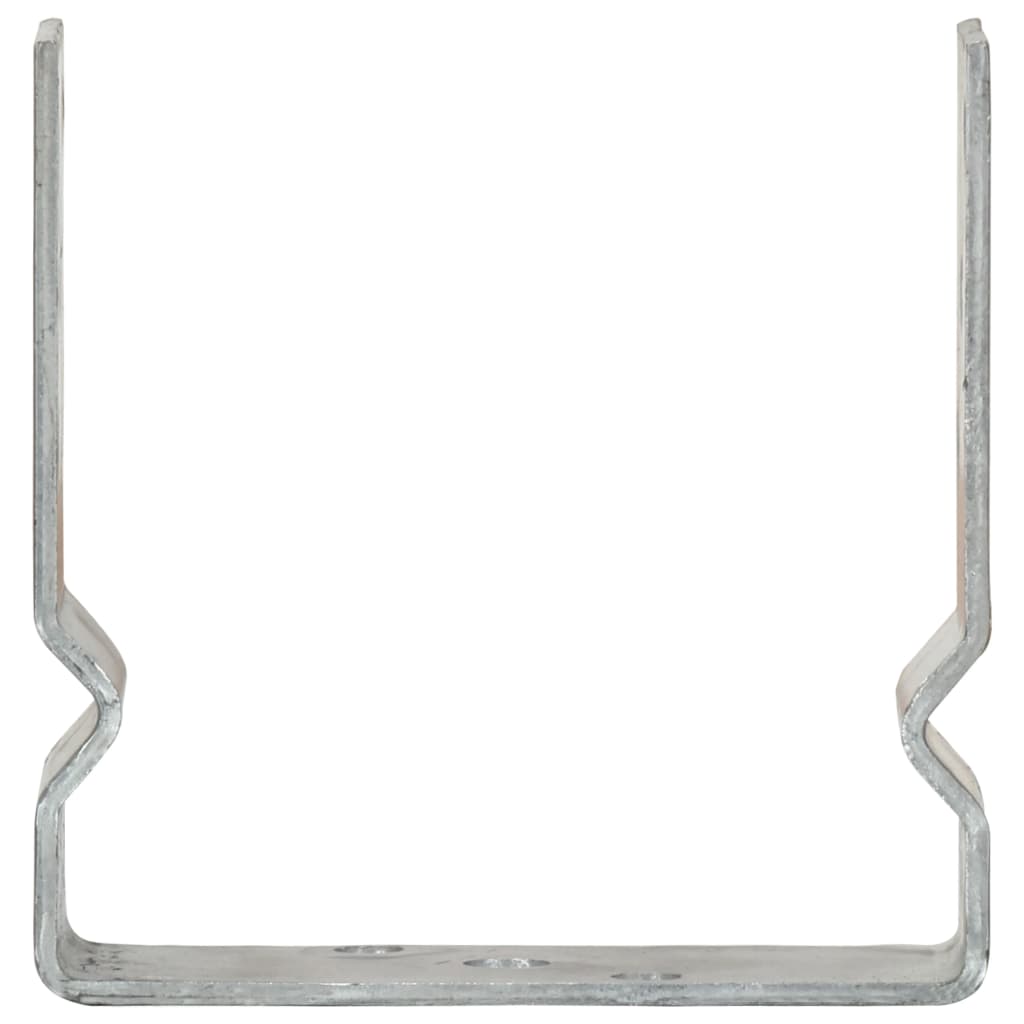 Picchetti per Recinzione 12pz Argento 14x6x15cm Acciaio Zincato