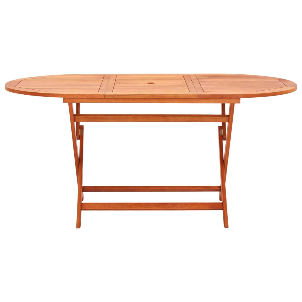 Set Pranzo da Giardino 7 pz Massello di Eucalipto e Textilene