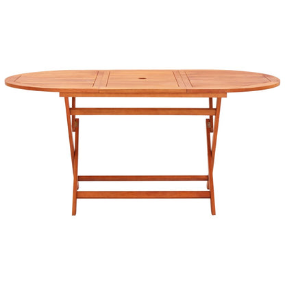 Set Pranzo da Giardino 7 pz Massello di Eucalipto e Textilene