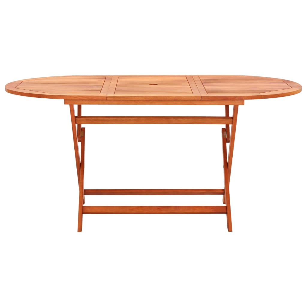 Set Pranzo da Giardino 9 pz Massello di Eucalipto e Textilene