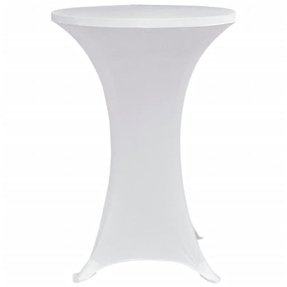 Coperture Verticali per Tavolo 4 pz Ã˜70 cm Bianco Elastico