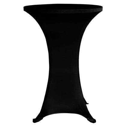 Coperture Verticali per Tavolo 4 pz ÃƒËœ60 cm Nero Elastico