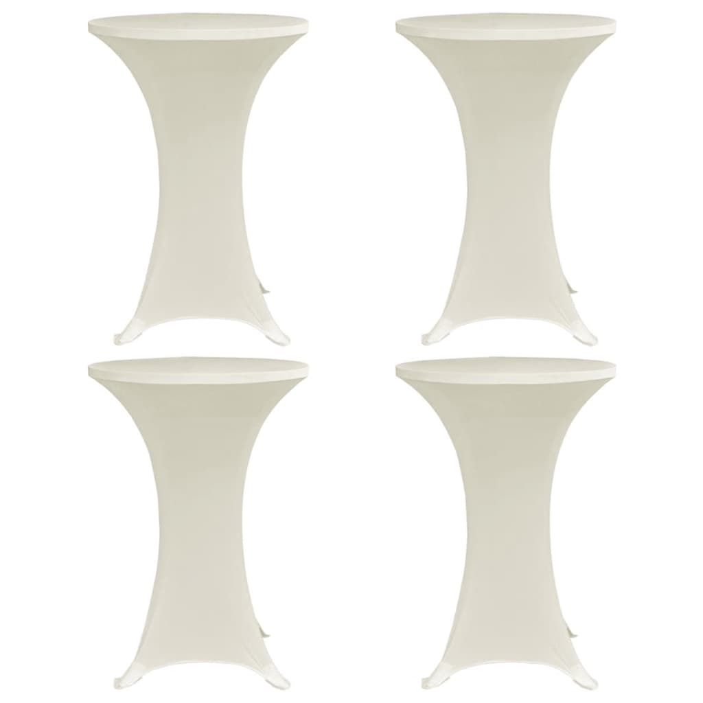 Coperture Verticali per Tavolo 4 pz Ã˜60 cm Crema Elastico