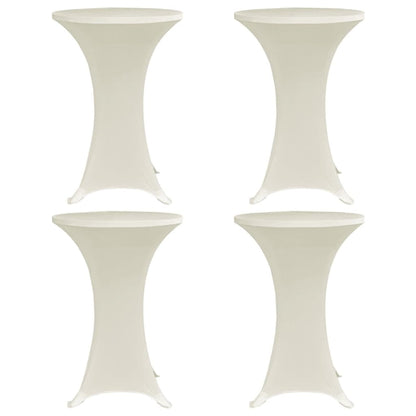 Coperture Verticali per Tavolo 4 pz Ã˜60 cm Crema Elastico