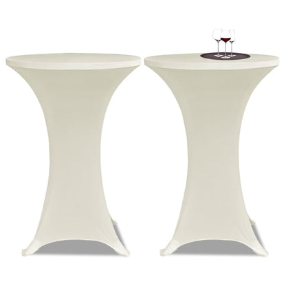 Coperture Verticali per Tavolo 4 pz Ã˜70 cm Crema Elastico