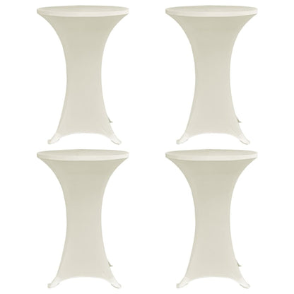 Coperture Verticali per Tavolo 4 pz Ã˜80 cm Crema Elastico