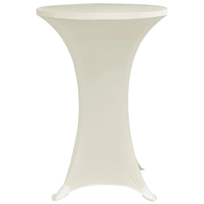 Coperture Verticali per Tavolo 4 pz Ã˜80 cm Crema Elastico