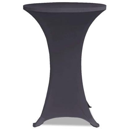 Coperture Elastiche per Tavoli 4 pz 80 cm Antracite