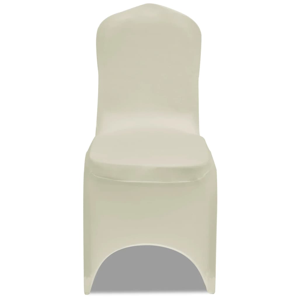 Coprisedia in Tessuto Elasticizzato Crema 12 pz