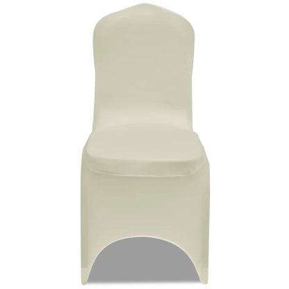Coprisedia in Tessuto Elasticizzato Crema 12 pz