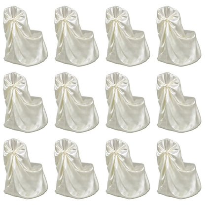 Coprisedie per Feste di Matrimonio 12 pz Crema