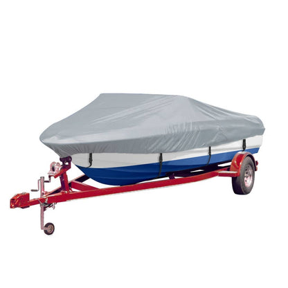 Telo per Barca 2 pz Grigio Lunghezza 488-564 cm Larghezza 239cm