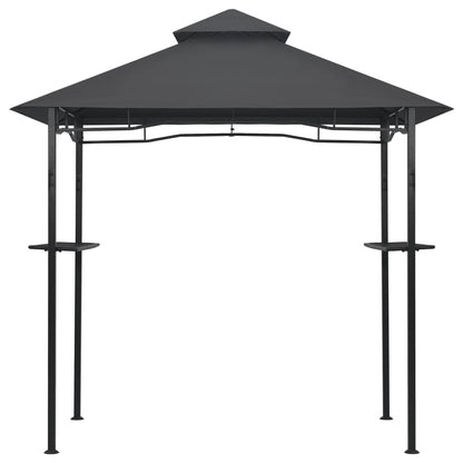 Gazebo per Barbecue 240x150x255 cm Antracite in Acciaio