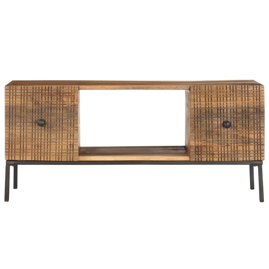 Tavolino da Salotto 90x45x40 cm in Legno Massello di Mango