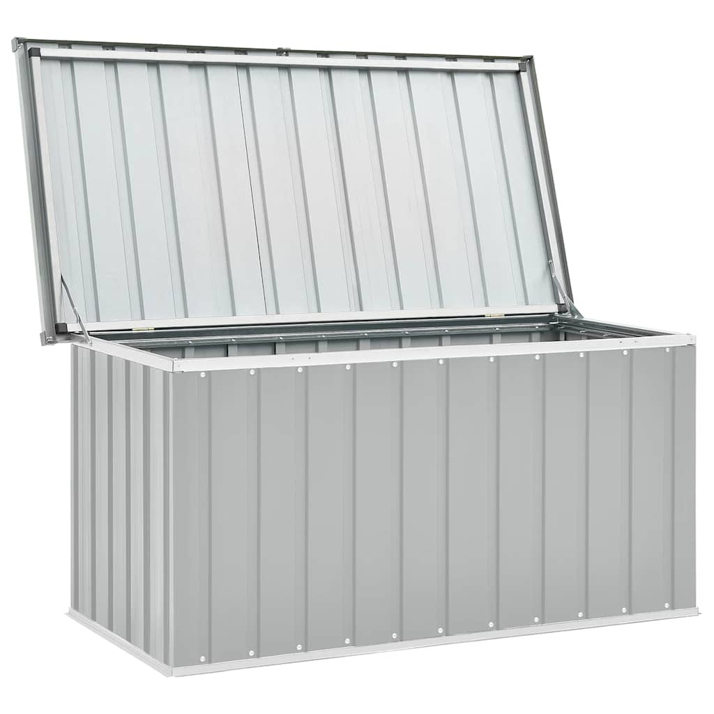 Baule da Giardino Grigio 129x67x65 cm