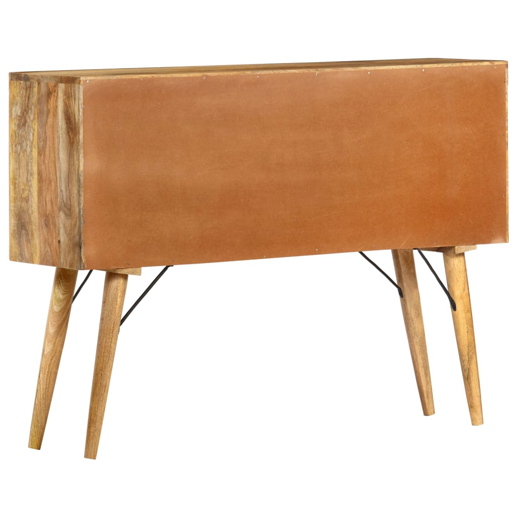 Credenza 110x30x82 cm in Legno Massello di Mango