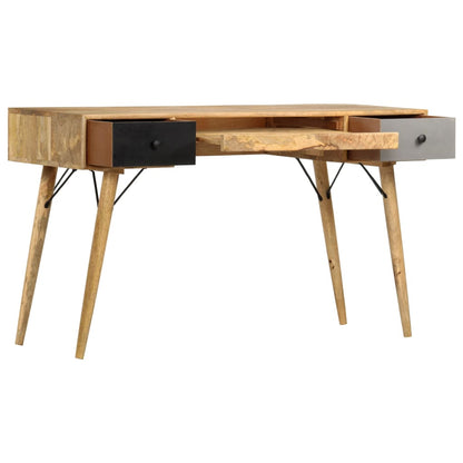 Scrivania con Cassetti 130x50x80 cm Legno Massello di Mango