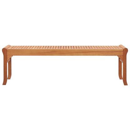 Panca da Giardino 3 Posti 150 cm Legno Massello di Eucalipto