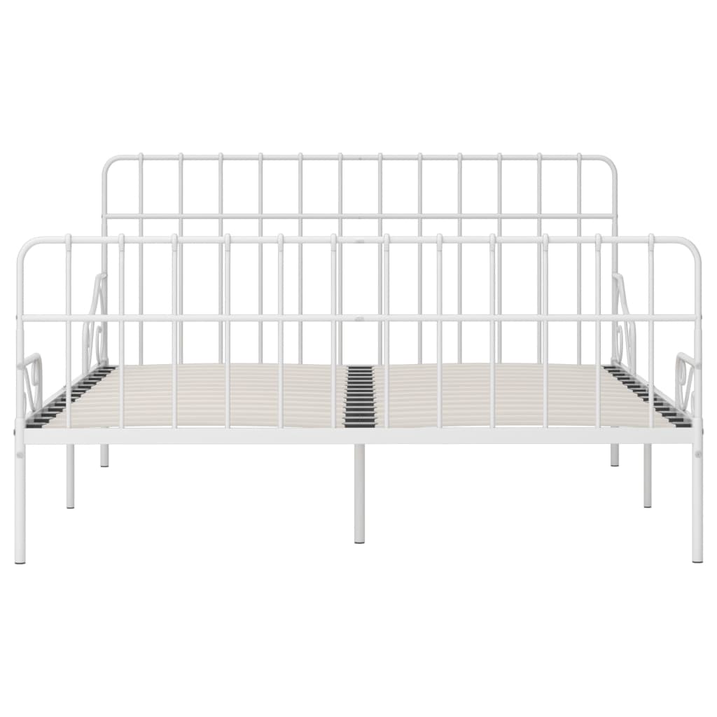 Giroletto con Doghe Bianco in Metallo 200x200 cm