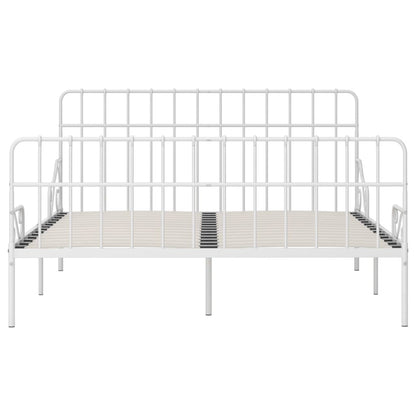 Giroletto con Doghe Bianco in Metallo 200x200 cm