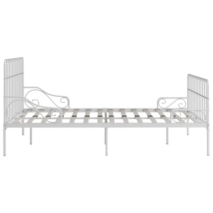 Giroletto con Doghe Bianco in Metallo 200x200 cm