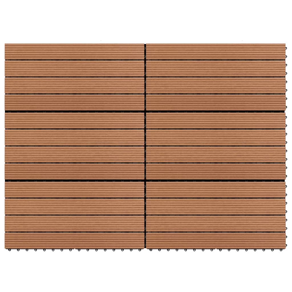 Pannelli in WPC 60x30 cm 6 pz 1m² Marrone